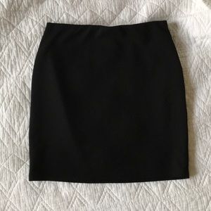 Plain black pencil skirt